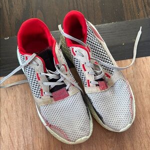 Steve Madden Red and Silver Sneakers Modern Design